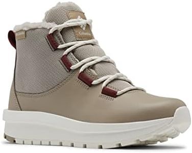 Columbia Women's Moritza Shorty Snow Boot, Canvas Tan, Crabtree, 8 US