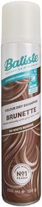 Batiste Dry Shampoo Brunette , Hint of Colour Range, Instantly Refreshes and Revives Dark Hair, Removes Oil, with Targeted Diffuser, Fabulous Look in 4 Steps, No White Residue, No Rinse, 200 ml