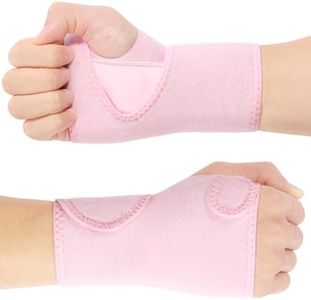 ACWOO Wrist Support Splint Brace, 2 Pack Adjustable Wrist Strap Carpal Tunnel Compression Splint Relieves Pain, Sprains, Tendonitis and Joint Pain, Breathable Brace Provides Wrist Support, Lef & Right