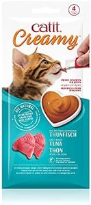 Catit Creamy Lot de 4 friandises à laper pour chat, au thon