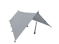 LiteOutdoors Silnylon Tarp - 11.3 Oz. - Ultralight Backpacking Tarp or Hammock Shelter (Grey, 8' x 10')