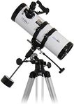 Zoomion Philae 114/500 EQ reflector telescope astronomical set with tripod, mount and eyepieces for children and beginners of astronomy