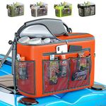 Skywin Kayak Cooler - Waterproof Cooler for Kayaking Compatible with Lawn-Chair Style Seats, Kayaking Accessories Stores Drinks and Keeps Them Cool All Day (Orange)