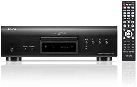 Denon DCD-1700NE CD/SACD Player, Ultra-Precision 192 kHz/32 Bit D/A Converter, Vibration-Resistant Design, Supports DSD, FLAC, and WAV Files, Pure Direct Mode, 2 Digital Audio Outputs, Black