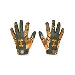 Under Armour Boys' F8 Novelty Football Gloves, (310) Baroque Green / / Blaze Orange, Youth Large