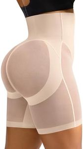 SHAPELLX Plus Size Tummy Control Butt Lifting Shorts Shapewear for Women Faja Body Shaper Plus Size Waist Trainer Panties Beige