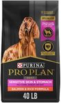 Purina Pro Plan Sensitive Skin and Stomach Dog Food Salmon and Rice Formula - 40 lb. Bag