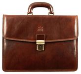 Leather Briefcase - Full Grain Leather Laptop Bag - Italian Attache - Work Bag - Porte Documment en Cuir - Time Resistance