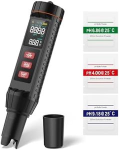 Pool Salt Tester, pH Meter, Versatile 7-in-1 Tds Salinity Tester EC Orp S.G. Temp and ph Tester Digital (0.01 Precision) for Aquarium Swimming Pool Hot Tub, Drinking, Hydroponics