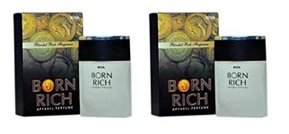 RIYA BORN RICH | 100 ml Perfume for Men | Eau De Parfum with Long Lasting Fragrance | Citrus Woody Scent | Luxurious Vogue Scent | Mild Fragrance | Fragrance Spray | Pack of 2 (100 ml Each)