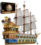 JMBricklayer Pirate Ship Building Sets for Adults, Gorgeous Royal Fleet Ship with Tiered Design, Attractive Pirate Toys Building Blocks Pirate Ship Large Model, Gifts for Teens Adults(3162 Pieces)