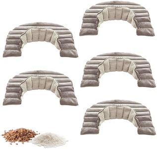 Heating Pad Solutions - Neck and Shoulder Microwavable Heating Pads - Neck and Shoulder Relaxer Portable Heating Pad for Upper Back Shoulders & Neck - Reusable Heating Pad & Hot Pack- 5 XL Packs
