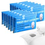 Toilet Seat Covers (120 Pack), XL Flushable and Biodegradable Paper Toilet Seat Cover Disposable for Adult and Kids’ Potty Training, Great for Airplane, Travel Seats, Public Restroom and Camping