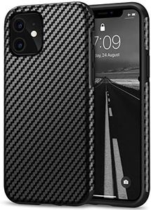 Tasikar Compatible with iPhone 11 Case Carbon Fiber Leather Design with TPU Bumper Premium Hybrid Case (Black)