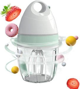 Electric Whisk, USB Rechargeable, Low Noise Automatic Mixer with 900ML Container, Milk Foamer