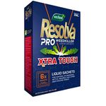 Resolva Pro Xtra Tough Concentrate WeedKiller Liquid Satchets 6 X 100ml - For Outdoor Use