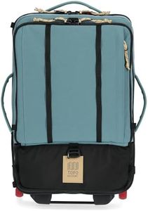 Topo Designs Global Travel Roller Bag Suitcase, Carry-On Friendly, 3 Carry Options, Smooth Heavy Duty Wheels, Telescoping Handle, Designed in Denver CO USA, 2024 Model (Pine)