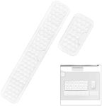 Giecy Keyboard Wrist Rest, Ergonomic Keyboard Mouse Pad with Wrist Support, Soft Memory Foam & Anti-Slip Base & Pain Relief for Home Office Computer Gaming Typing (White)