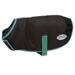 Weatherbeeta Green-Tec 900D Lite Plus Dog Coat (30cm) (Black/Bottle Green)