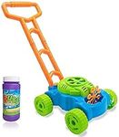 Ram© Lawn Bubble Mower Push Along Toy Lawnmower For Kids And Toddlers With Bubble Machine Soapy Solution Included