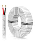 NAOEVO 14 Gauge Marine Wire Duplex Marine Grade Wire, 14 AWG Wire Stranded PVC Boat Electrical Wire, Waterproof/Corrosion Resistant/Tinned Copper 14/2 Wire for Boat/Automotive/RV/Solar (30FT-9M)