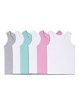 Fruit of the Loom Girls' Undershirts (Camis & Tanks), Toddler Tank - 6 Pack - Assorted, 2-3T