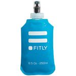 Fitly FLASK250 - Soft Flask for Hydration Pack - Ideal for Running Hiking Cycling Climbing - Collapsible Water Bottle (8.5 oz - 250 ml)