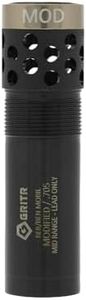 GRITR 12 GA Pattern Control Steel Tubes Compatible with Benelli/Beretta Mobil - 2.95" Ported Extended Constrictions - .705 Modified, Mid-Range 30-40 yd