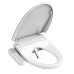 Plantex Smart Electronic Toilet Seat Cover/Smart Bidet Toilet Seat/Heating Toilet Seat with Control Panel/Multipal Washing Mode with Auto Drying/Comfort Seating - (Z1, White)