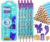 FunBlast Stylish Pencils Stationary Kit - Pencil Set with Sharpener, Erasers and pencil Cap for Kids, Boys and Girls, Birthday Return Gift Stationary Set (Pack of 1)