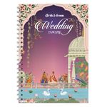 Wedbing Wedding Notebook Diary (Customize) – A5, 200 Pages Shadi Notebook, Indian Wedding Organizer for Bride, Groom & Wedding Family, Perfect Engagement & Wedding Gift