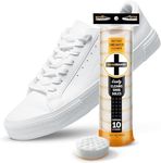 SneakERASERS Instant Sole and Sneaker Cleaner - Premium Shoe Cleaning Kit with Dual-Sided Sponges - Effective Shoe Cleaner for White Sneakers, Tennis Shoes - Easy, Gentle Rub Design, 10 Pack