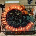 SOTOPOO 27.8Ft Halloween Flickering Flame String Lights with 25+2 Pack C7 Clear Flickering Flame Light Bulbs, Halloween Decorations Indoor Outdoor Lights, Halloween Home Party Decorations Flame Lights