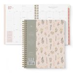 2024-2025 Planner by Bright Day, 8.75" x 7.25" Daily Planner, July 2024 - June 2025, Weekly Agenda Academic Planner 2024-2025, Monthly Tabs, Vertical View, Twin Wire Binding, Pocket Folder