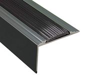 Stair Edge Nosing Trim - 900mm x 46mm x 30mm - Anti Slip Tread - Nose Edging - Screw Down by FloorPro® (Grey)