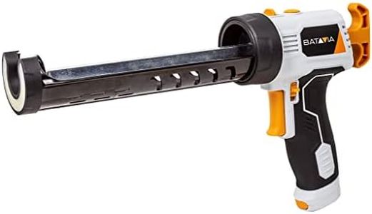 Batavia Elektrische Kartuschenpresse 6V MAXXPUSH| Exkl. Batterien Kartuschenpresse Batteriebetriebene Abdichtungspistole für alle Kartuschen, silikonspritze von 310ML. Mit 150KGS Druckleistung., Grey