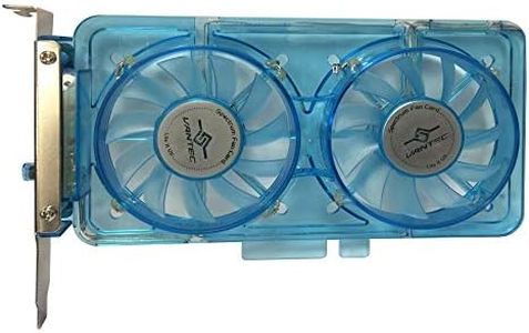 Vantec SP-FC70-BL Spectrum System Fan Card with Dual Adjustable 70mm UV LED Fans (Blue), 195x92x20mm