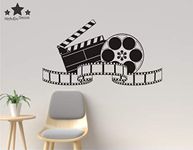 Heaven Decors 'Video Shooting Camera' Wall Sticker (PVC Vinyl, Ideal Size on Wall 90 cm x 55 cm) Black