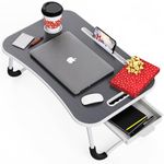 Bed Table Tray For Food Laptop With Cup Holder