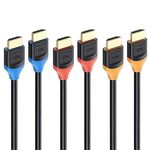 Cable Matters [Ultra High Speed HDMI Certified] 3-Pack 48Gbps 8K HDMI Cable 2m with 8K@60Hz, 4K@240Hz and HDR Support for PS5, Xbox Series X/S, RTX3080/3090, RX 6800/6900, Apple TV, and More