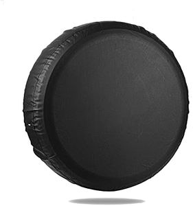 EVAPLUS Spare Tire Cover, Thickening Leather Tire Wheel Cover Universal Fit for All Car, 14inch for Tire Diameter 24"-26"( Black)