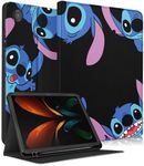 Koecya for Galaxy Tab A8 Cases 10.5 inch 2022 for Girls Kids Teen Boys Women Cute Cartoon Character Design Covers Stand Folio Smart Fashion for Samsung A8 Tablet Case SM-X200 SM-X205 SM-X207,Black