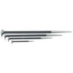 K Tool International KTI-71600 Pry Bar Set - 4 Piece, Material, Lady Slipper Style, High-Leverage Rolling Head and a Long Tapered Body