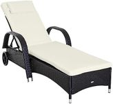 Outsunny Wicker Chaise Lounge, Outd