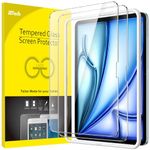 JETech Screen Protector for iPad Air 11-Inch M2 (2024) with Easy Installation Frame, Tempered Glass Film, HD Clear, 2-Pack