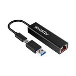 Asustor | AS-U2.5G2 | USB3.2 Gen 2 Type-C to 2.5GBase-T (RJ-45 2.5 Gigabit LAN) Adapter, for MacBook, Chromebook, Windows 10 or 8.1, and Mac OS