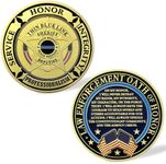 Thin Blue Line Sheriff Challenge Coin Law Enforcement Prayer Police Officer Collection Gift