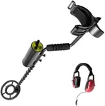 SuperEye Underwater Metal Detector for Professional: Precise Sensitivity 8.6" Coil, Small Object Filter, LED & Alarm with Headphone | IP68 Full Waterproof Submersible Upto 130 ft for Scuba Diving