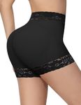 SHAPSHE Butt Lifter Panties Faja Shapewear for Women Tummy Control Shorts Seamless Thigh Slimming Compression Underwear, Black, Medium