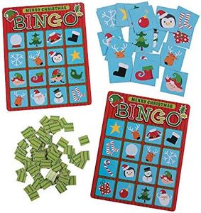 Fun Express - Christmas Bingo Game - Christmas Item for Boys and Girls of All Ages - Great for the Festivities